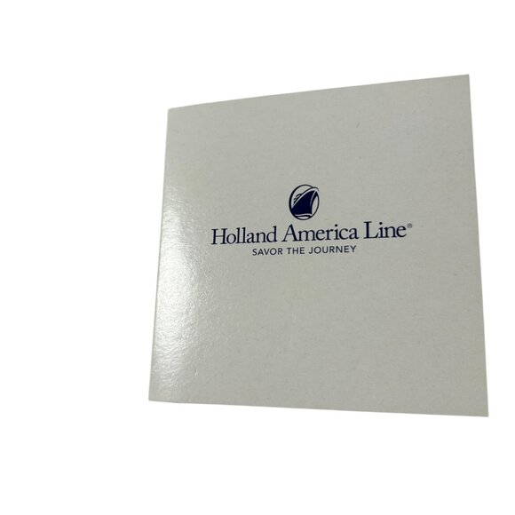 Holland America Line Sailing 150 Years Blue Delft Tile Coaster Royal Goedewaagen - Picture 5 of 6